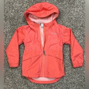 Columbia Girls 4T Coral Hooded Jacket